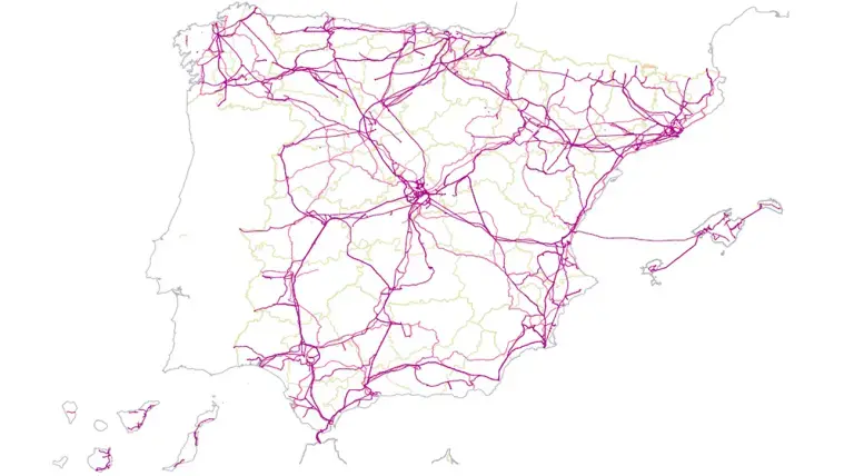 Mapa fibra españa Mapa fibra españa