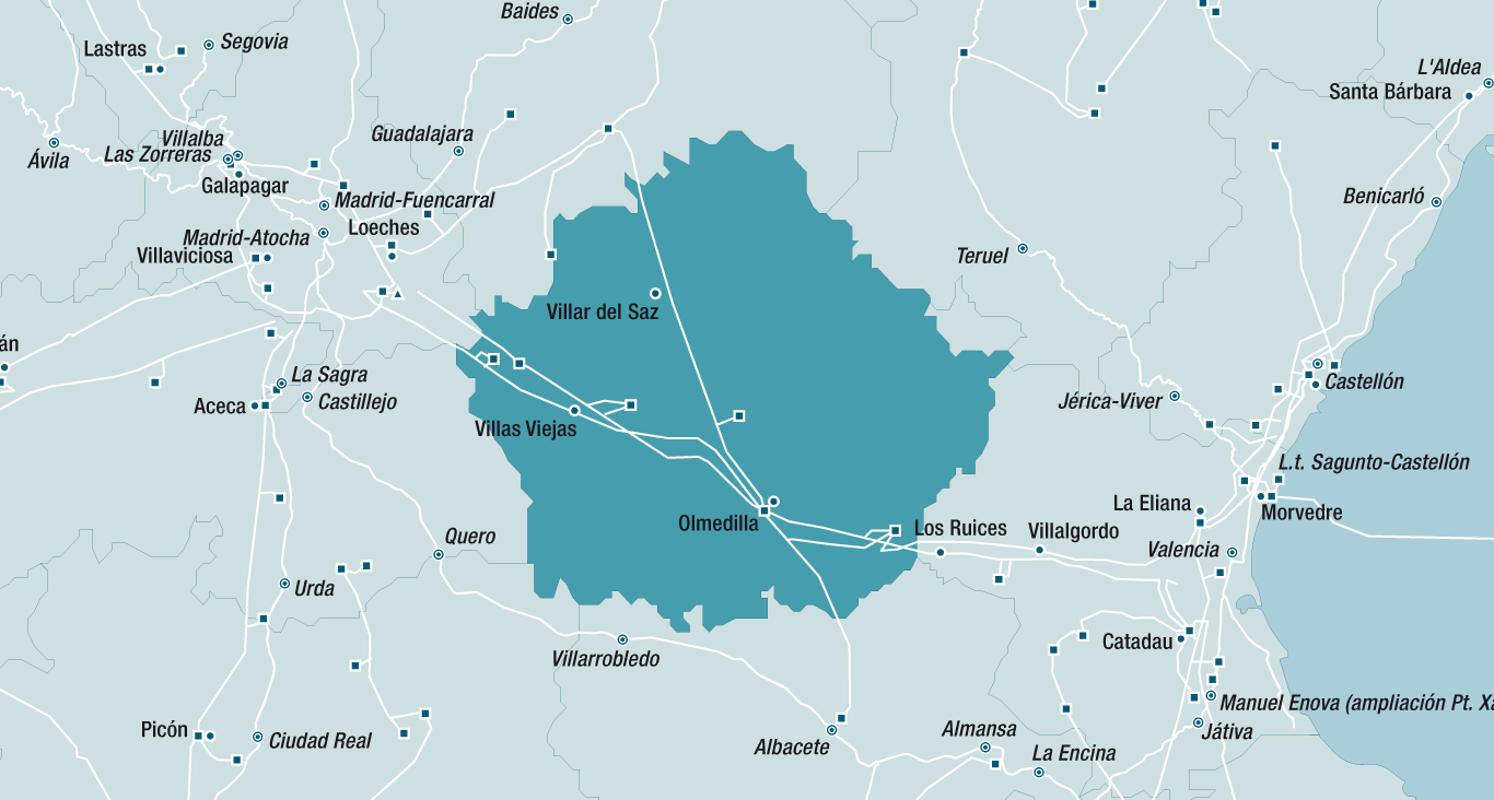 Mapa de la red de Cuenca