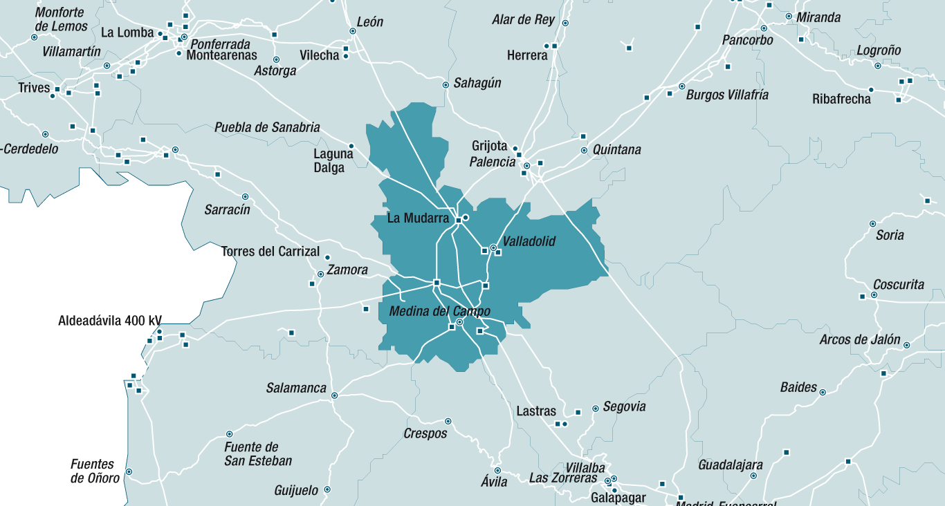 Mapa de la red de Valladolid