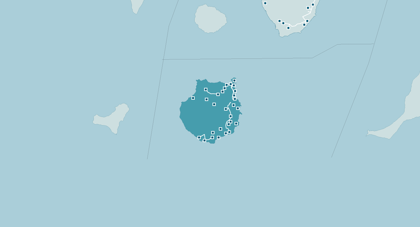 Mapa de red de Las Palmas